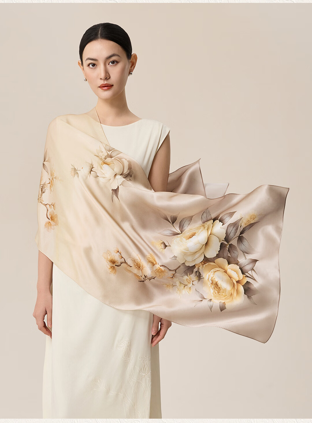 Shanghai Story [Upgraded 30% Encryption] Mulberry Silk Genuine Silk Scarf Shawl Gift Box for Mom Mother's Day Birthday Gift 9