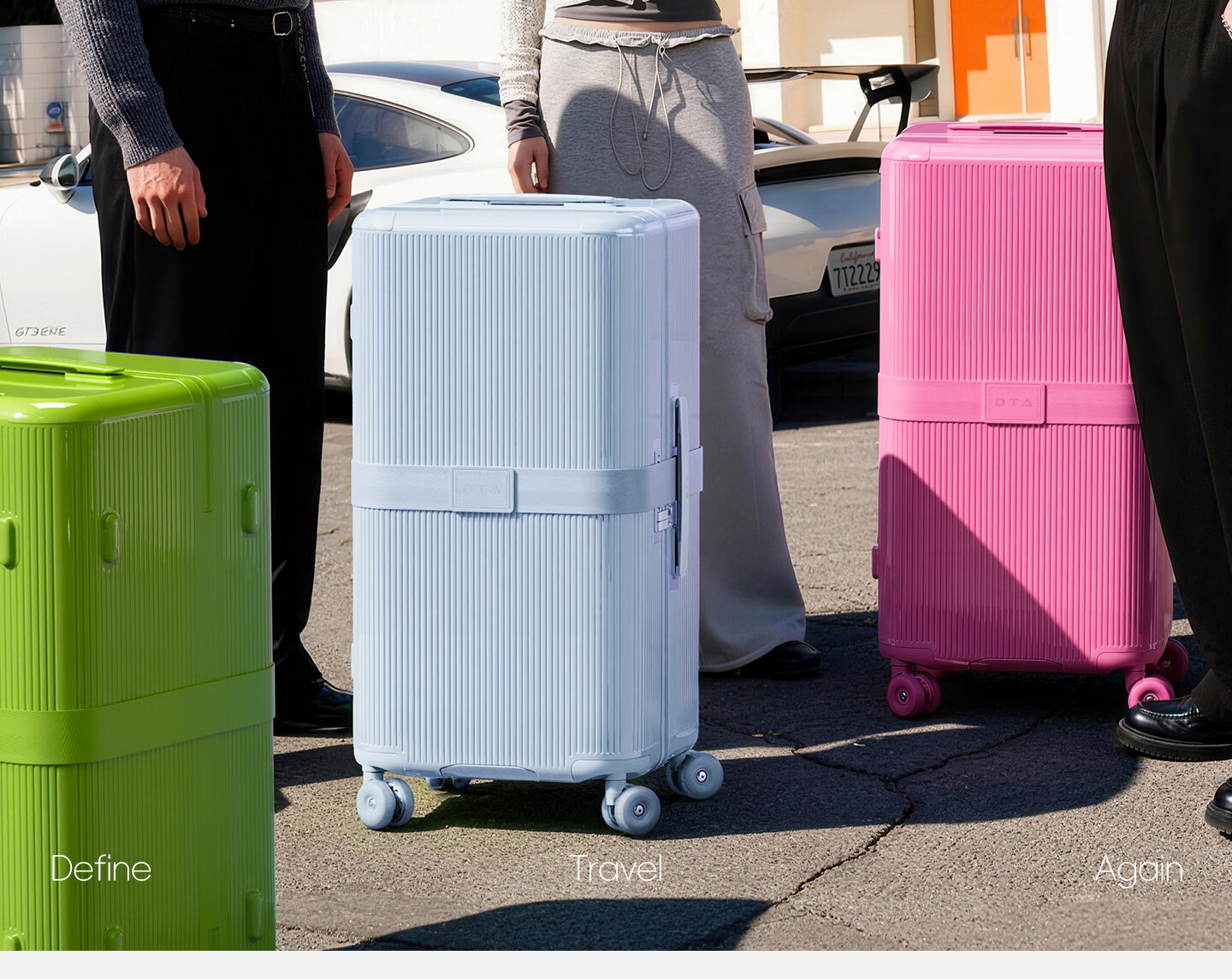 DTA Large Capacity Luggage Women New Travel Trolley Suitcase Durable Student Password Lock Men Yunting Blue 30 Inch 3