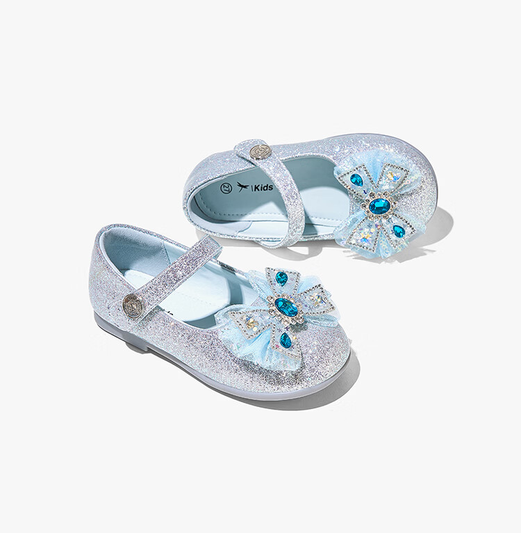 Red Dragonfly Girls' Shoes 2026 Spring Children's Single Shoes Elsa Princess Small Leather Shoes Q61BD025 Pink Size 27 24