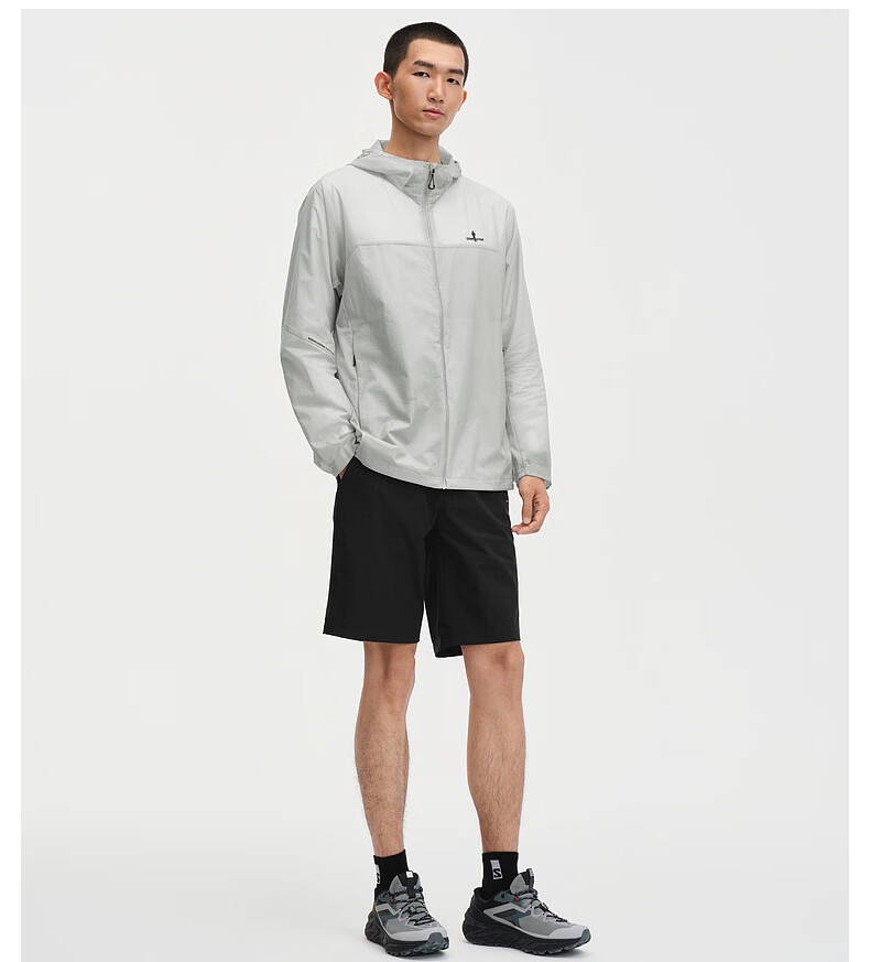 Biyinlefen Lightweight Waterproof 2026 Spring Summer New Men's Commuter Casual Outdoor Hooded Jacket 8