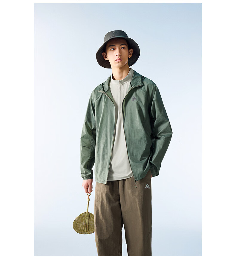 Anta [Wang Yibo Edition] Light Shell 3.0 Sun Protection Jacket | Outdoor Lightweight Ice Silk Skin Jacket Summer Hooded Coat 27