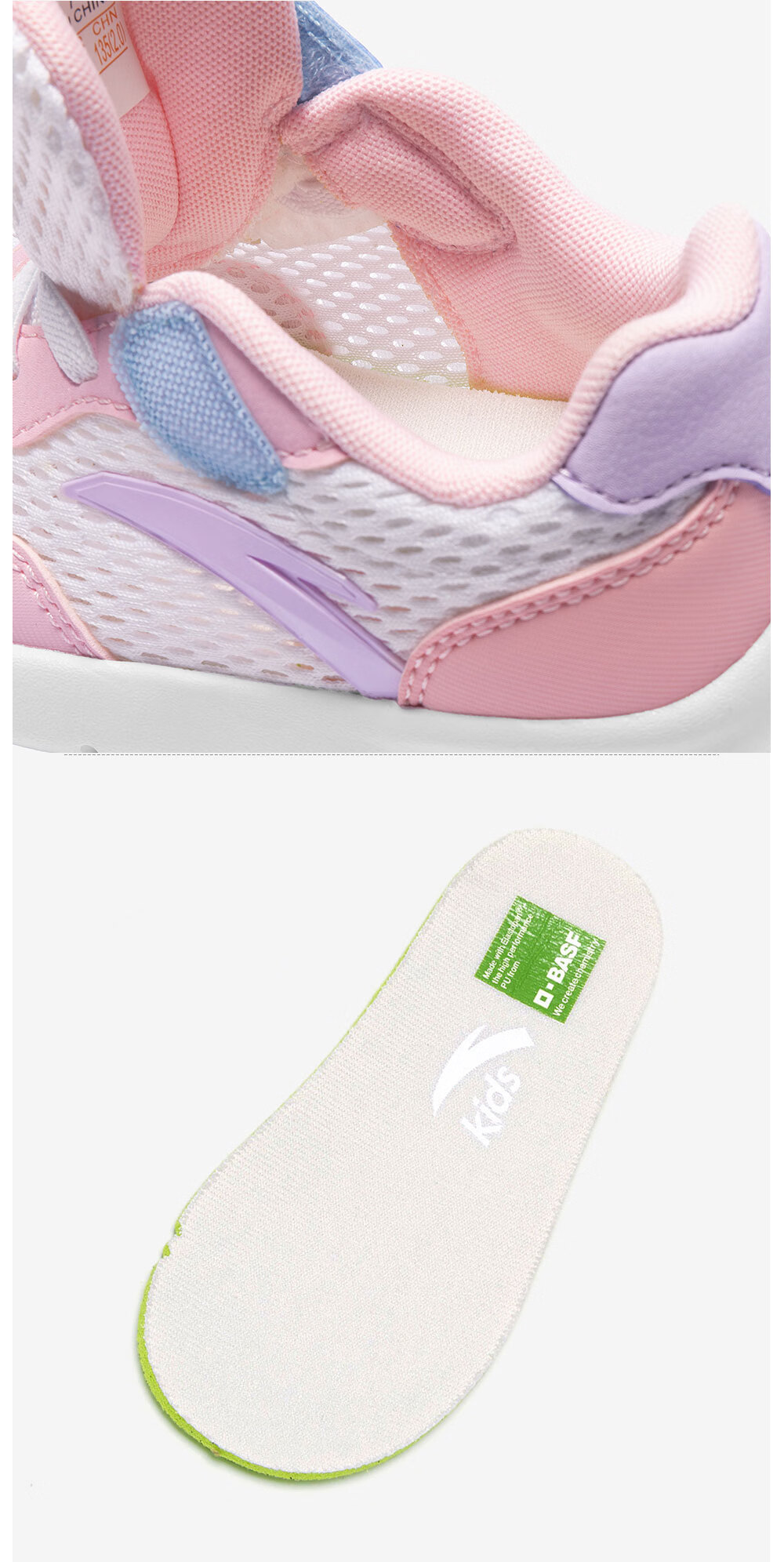 ANTA Toddler Shoes, Dopamine Style Summer Sandals for Boys And Girls, Children's Mesh Infant Sneakers A12620075 23
