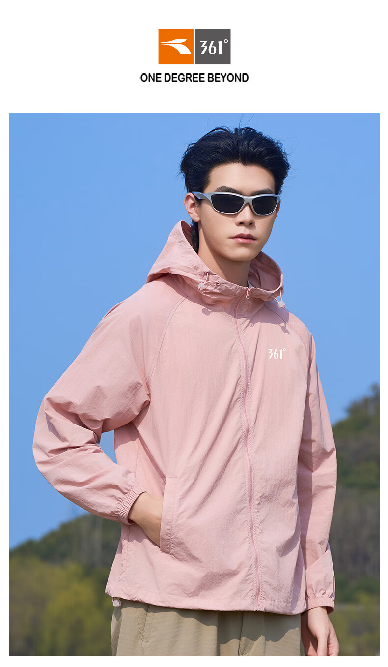 361° Sunscreen Jacket Unisex Spring Summer UPF50+ UV Protection Sports Outdoor Coat 0601F Super Black L 17