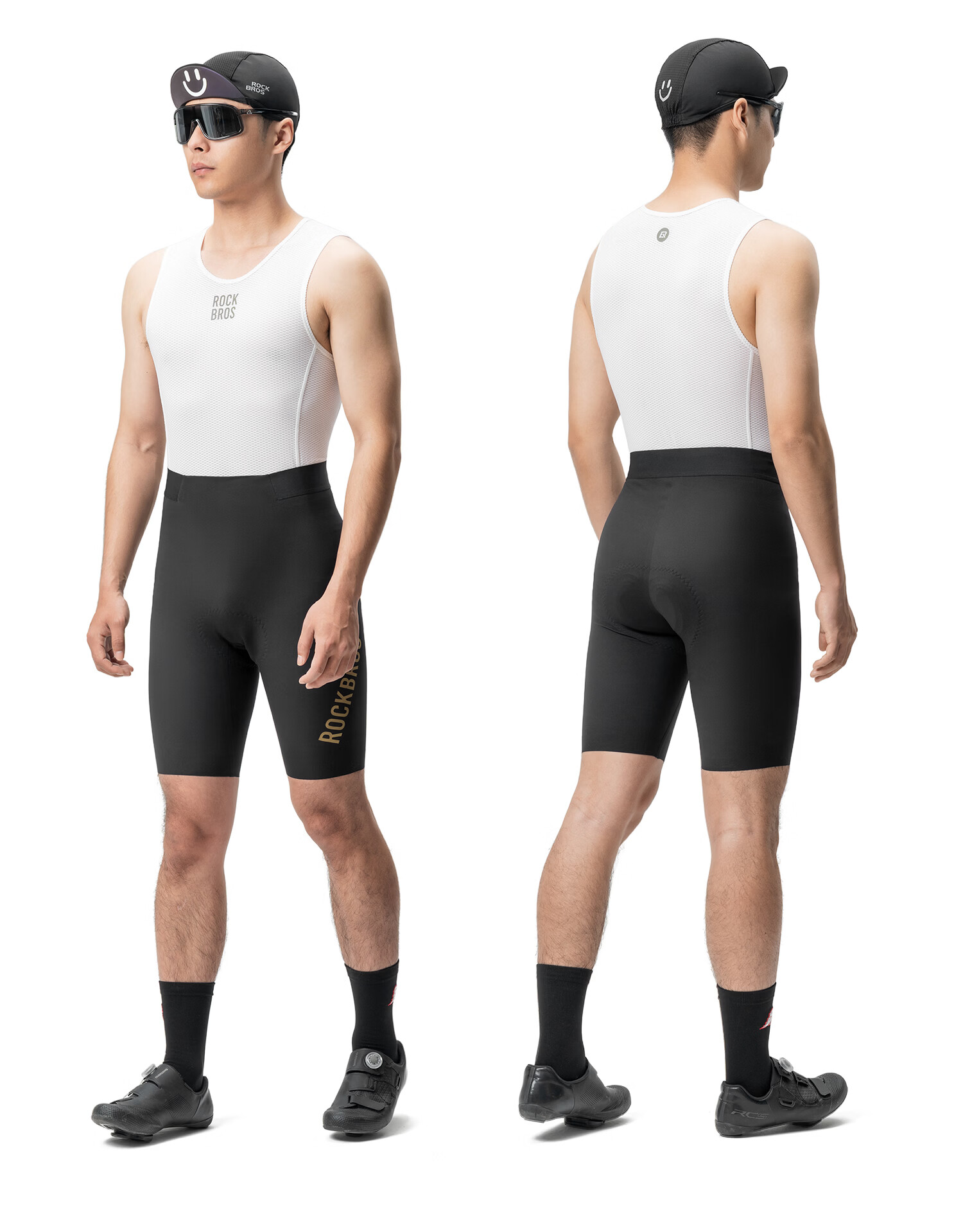 Rockbros Italy DOLOMITI Cycling Shorts Summer Mountain Road Bike Breathable Men's Black 13