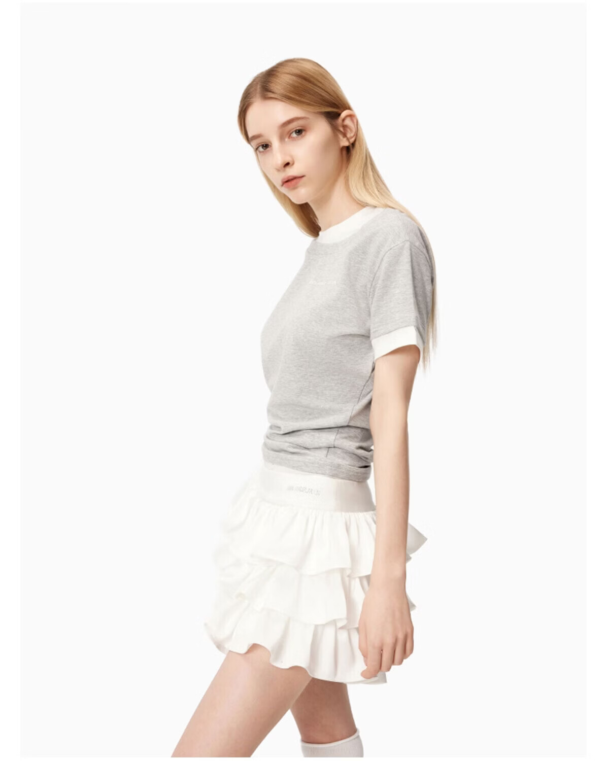 ANN ANDELMAN Official Ballet Style Cake Skirt High Waist Black Mini Skirt Women S [Li Najiong Same Style] 7