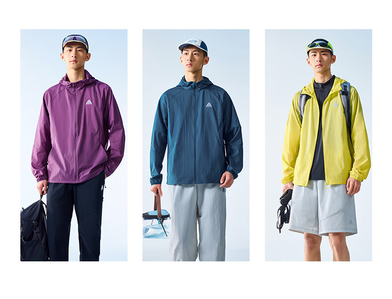 Anta [Wang Yibo Edition] Light Shell 3.0 Sun Protection Jacket | Outdoor Lightweight Ice Silk Skin Jacket Summer Hooded Coat 14