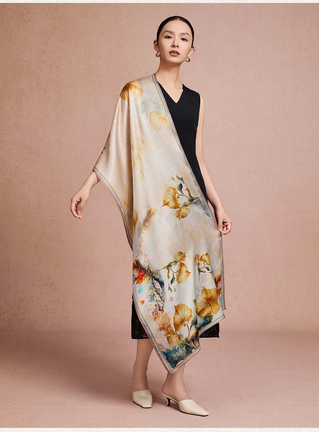 Shanghai Story [Upgraded 30% Encryption] Mulberry Silk Genuine Silk Scarf Shawl Gift Box for Mom Mother's Day Birthday Gift 12