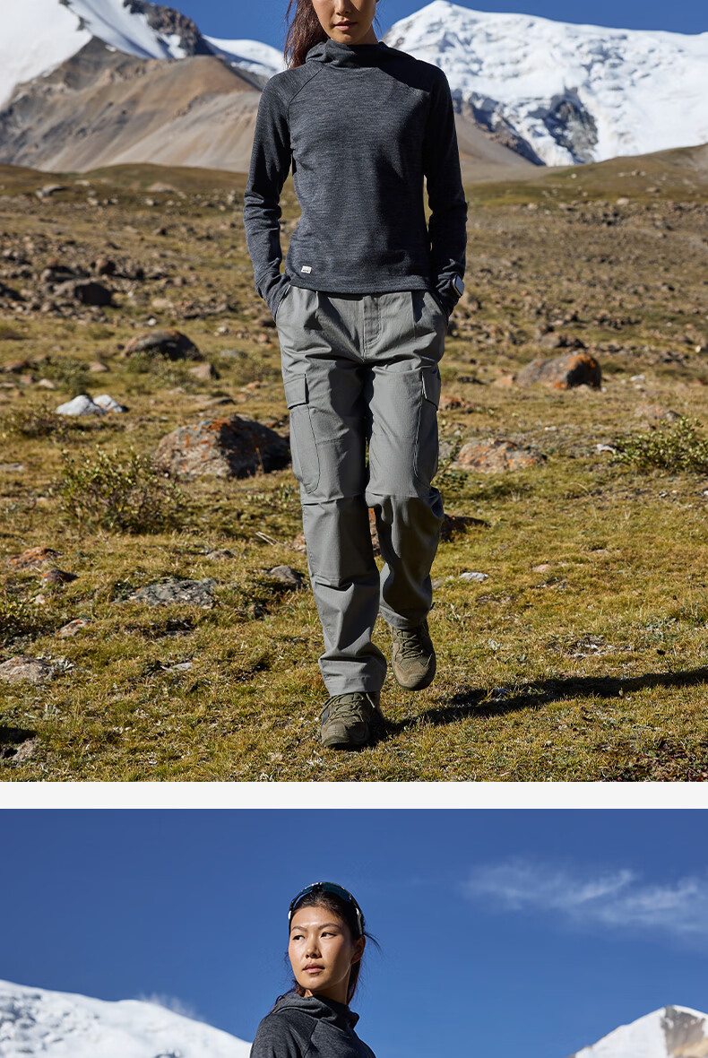 BEIN SPACE Four Seasons Outdoor Camping Unisex Cycling Work Pants Hiking Trousers S058 Sea Salt White (Women's) S 10