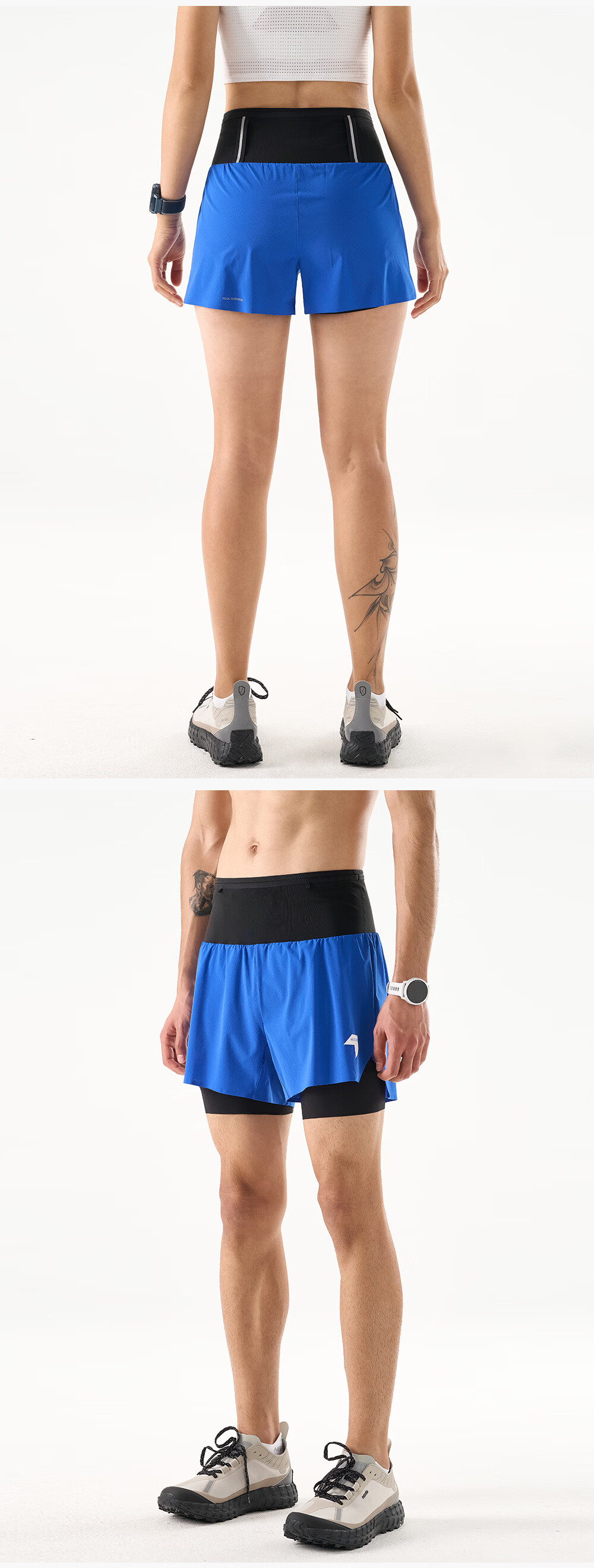 NEDAO 3-in-1 Storage Running Shorts for Men with Waist Bag, Inner Lining, and Pole Holder, Trail Running Sports Pants 13