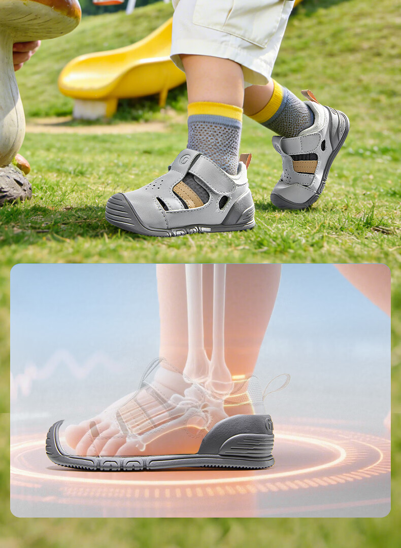 Ginoble Children's Pre-Walking Shoes 2026 Summer Breathable Sandals 0-1 Years Unisex GB2561 Light Green 5