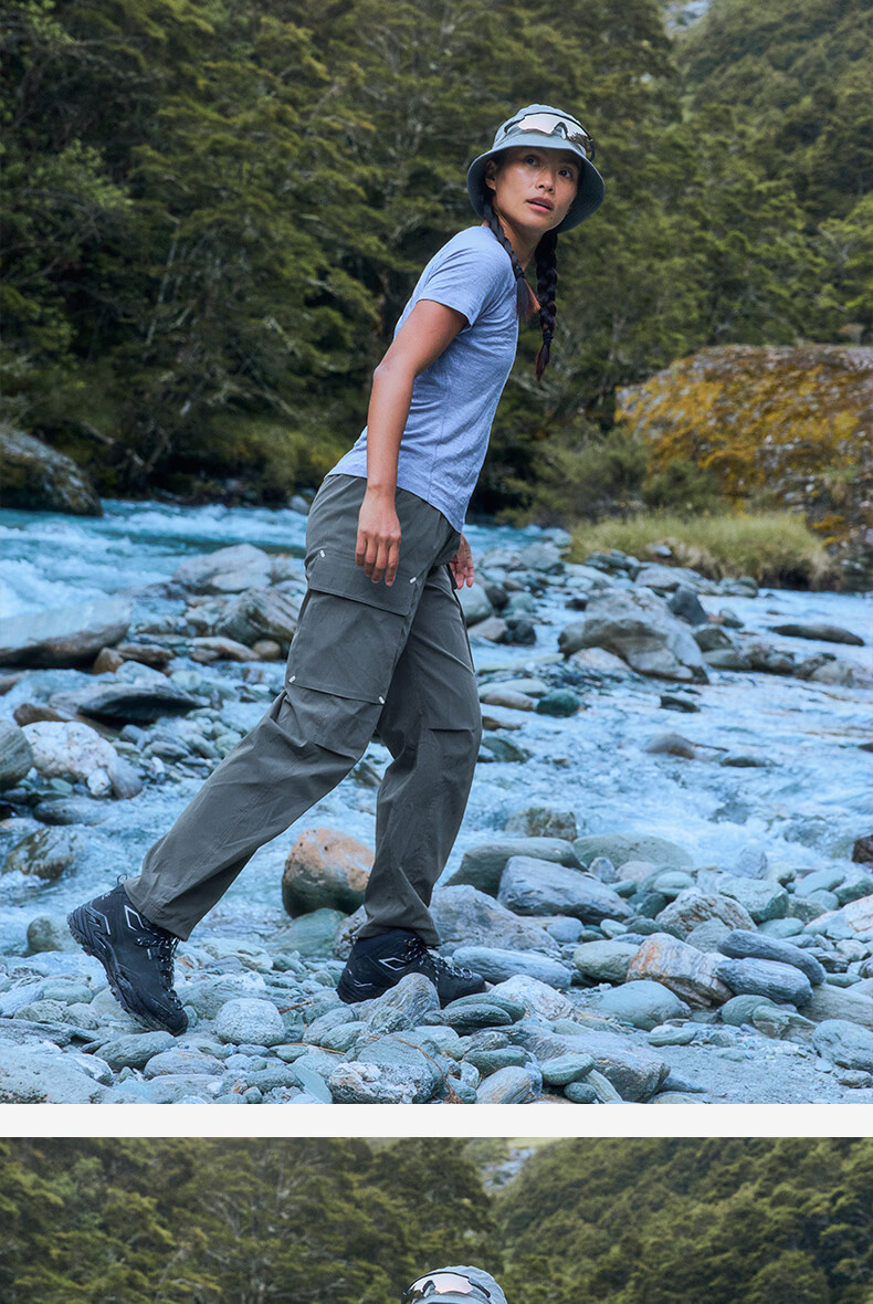 BEIN SPACE Four Seasons Outdoor Breathable Durable Hiking Pants Work Pants Long Pants A032 Night Sky Black (Women's) M 28