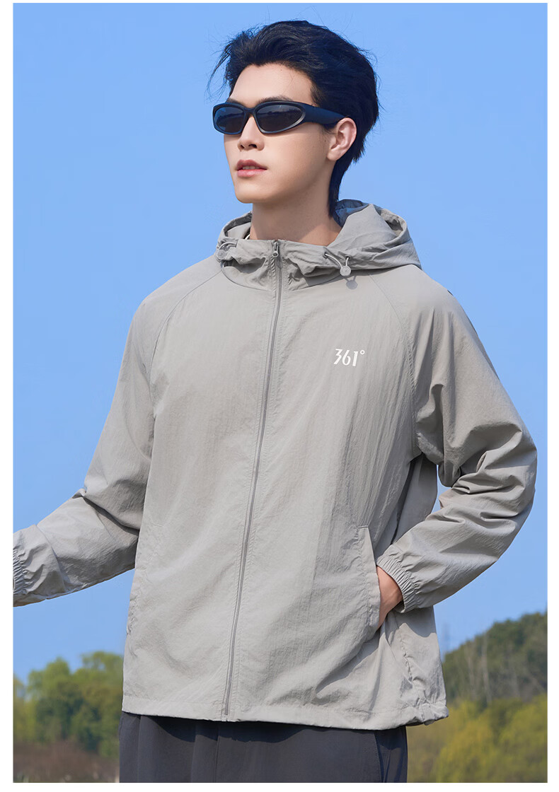 361° Sunscreen Jacket Unisex Spring Summer UPF50+ UV Protection Sports Outdoor Coat 0601F Super Black L 22