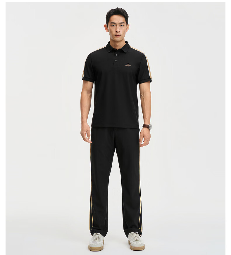 Biyinlefen [Cool Comfort Stretch] 2026 Summer New Men's Casual Commuter Outdoor Short Sleeve Polo Shirt with Turn-down Collar 8
