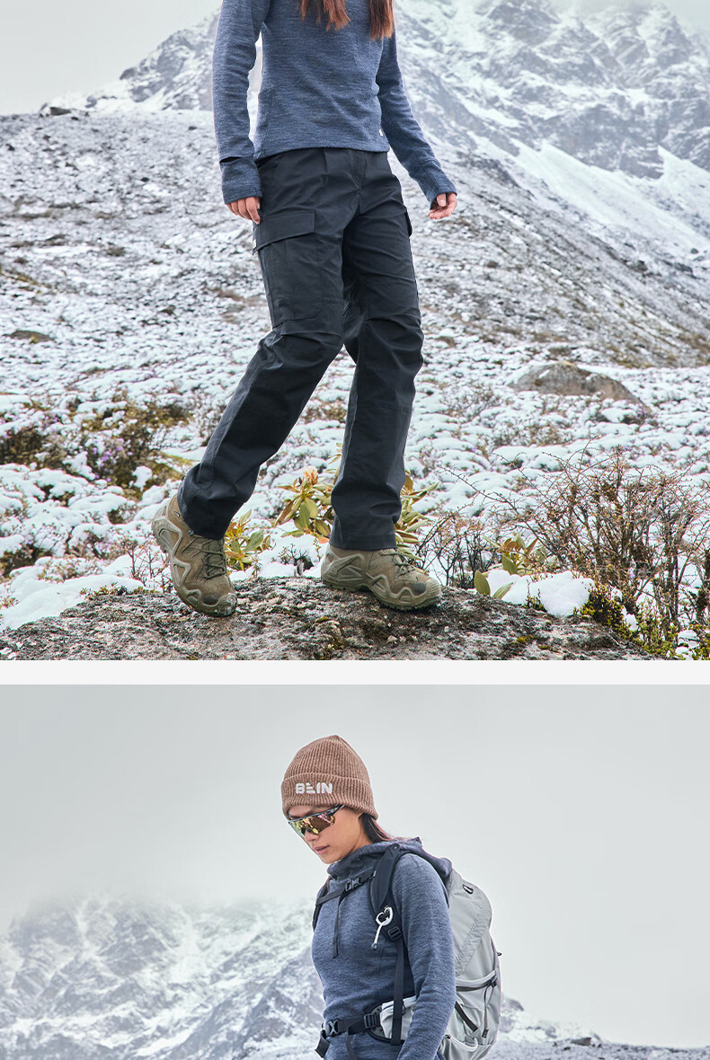 BEIN SPACE Four Seasons Outdoor Camping Unisex Cycling Work Pants Hiking Trousers S058 Sea Salt White (Women's) S 18