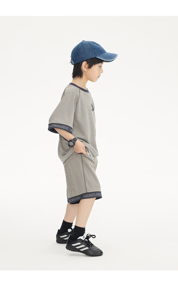 Paicheng Boys' Summer Breathable Mesh Sports Two-Piece Set 2026 New Stylish Kids' Outfit for Older Children 18