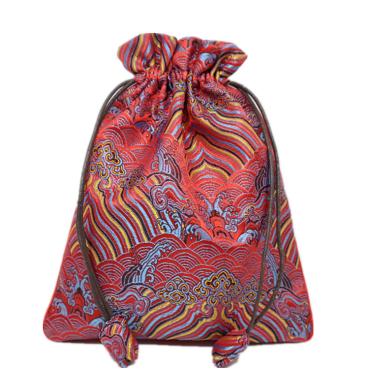 mays will 大号布袋子丝绸文玩锦囊收纳礼品包装袋首饰袋复古文玩核桃