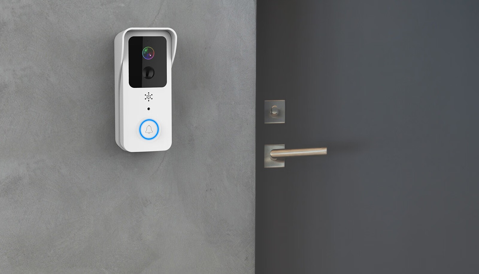 lzqly门铃摄像头 免打孔2022可视门铃涂鸦智能摄像头家用wifi超清防水