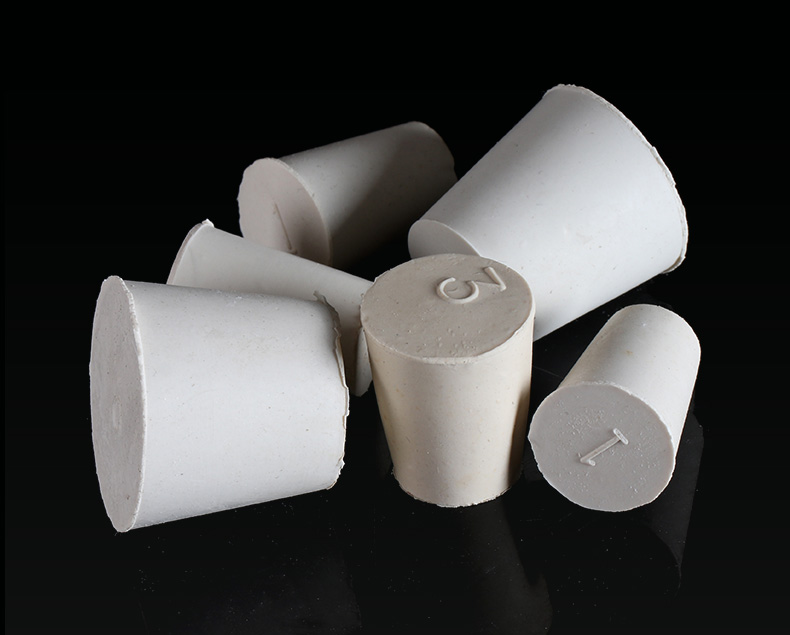 橡胶塞白色锥形密封塞三角烧瓶/试管/抽滤瓶/试剂瓶塞可打孔 4#橡胶塞