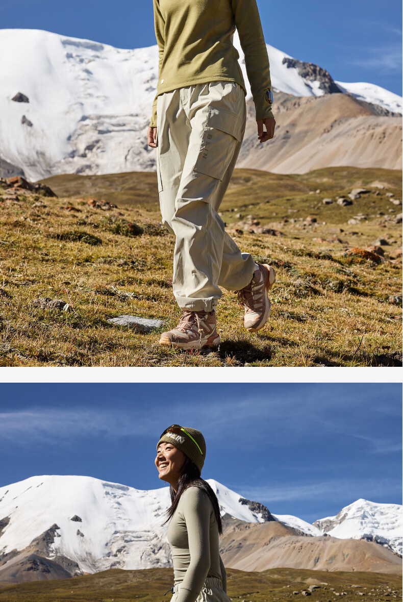 BEIN SPACE Four Seasons Outdoor Breathable Durable Hiking Pants Work Pants Long Pants A032 Night Sky Black (Women's) M 23