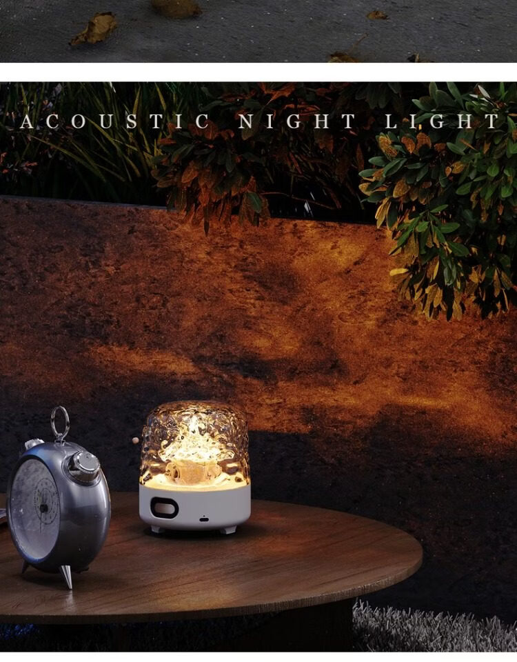 Shangjia Yalang New Bluetooth Speaker Water Ripple Starry Sky Projection Ambient Light Bedroom Bedside Night Light Women's Day Gift 14
