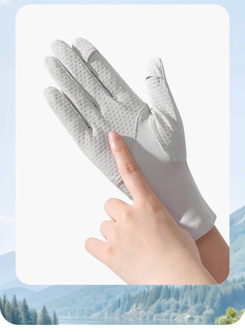 JEEP Women's Sunscreen Gloves Spring Summer Thin Anti-Slip Touchscreen Cycling Driving Sunscreen Gloves Sakura Pink 8