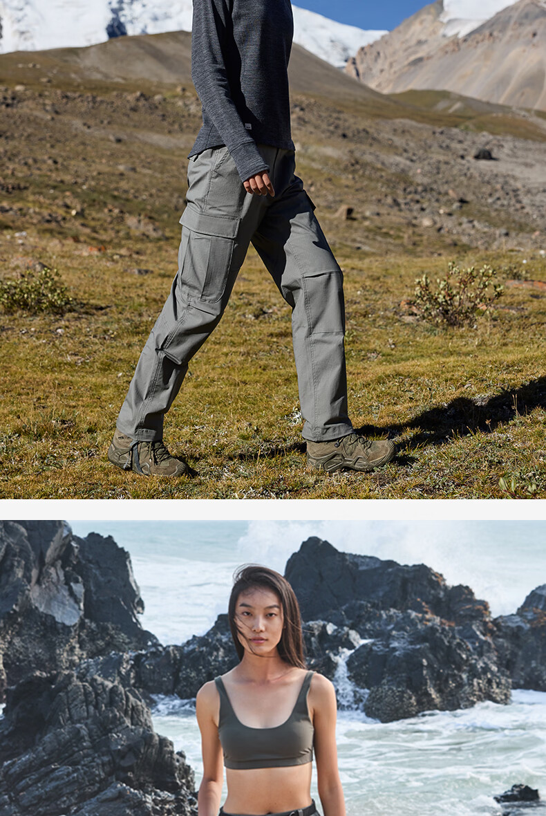 BEIN SPACE Four Seasons Outdoor Camping Unisex Cycling Work Pants Hiking Trousers S058 Sea Salt White (Women's) S 11