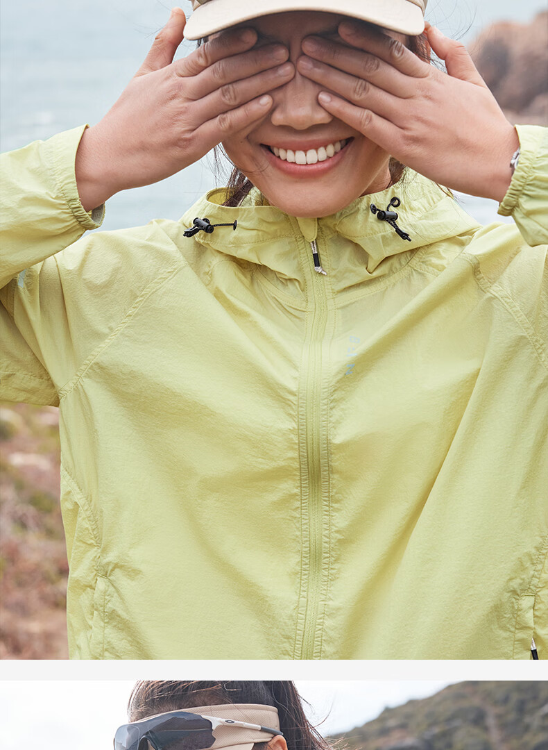 BEIN SPACE Summer Unisex Outdoor Sun Protection UPF50+ Lightweight Packable Reflective Skin Jacket Women S017 Licorice Green L 22