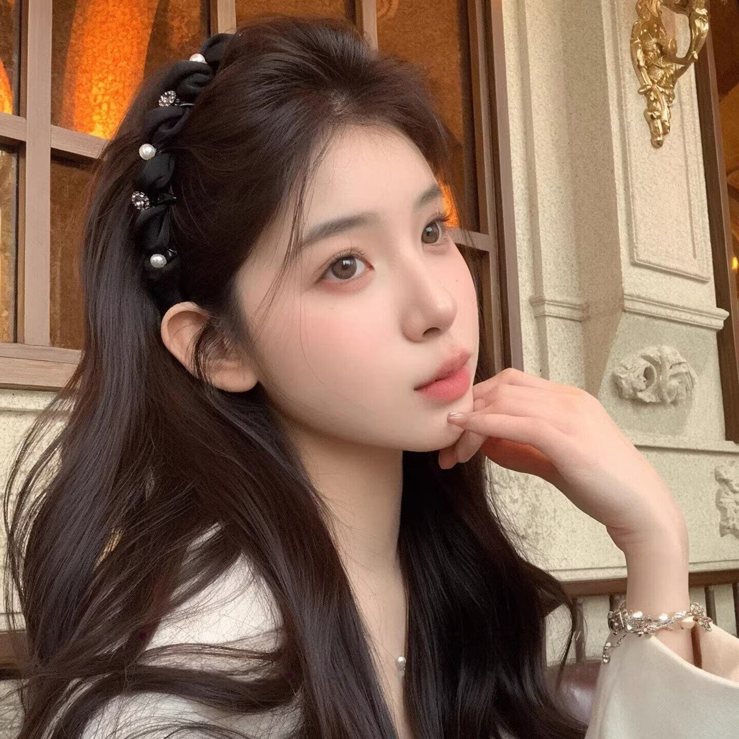 Idair Sparkling Pearl Tooth Comb Headband for Women 2026 New Luxury High Crown Headband Light Luxury Birthday Gift for Girlfriend 3