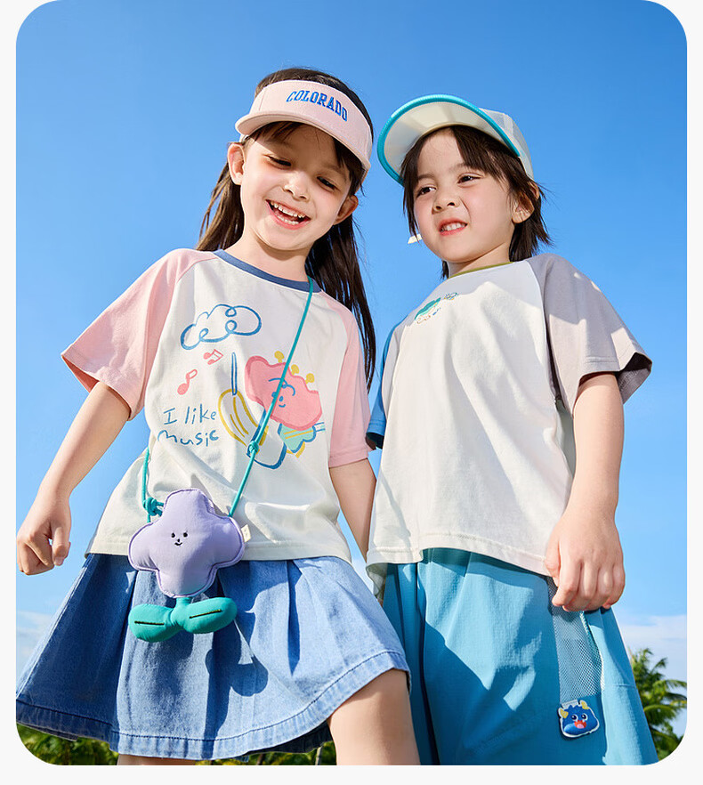 Dudu Home [7A Antibacterial] Children's T-Shirt Summer Cartoon Boys Short Sleeve Pure Cotton Girls Top Grass Green 100 11