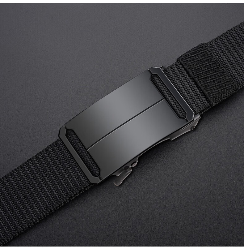 HOCR Men's Elastic Stretch Thick Woven Canvas Belt Casual Workwear Denim Belt for Young Men 8