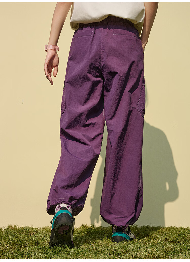 FILA Official Women's Woven Long Pants 2026 Summer New Loose Fit Sun Protection Cooling Cargo Pants 14