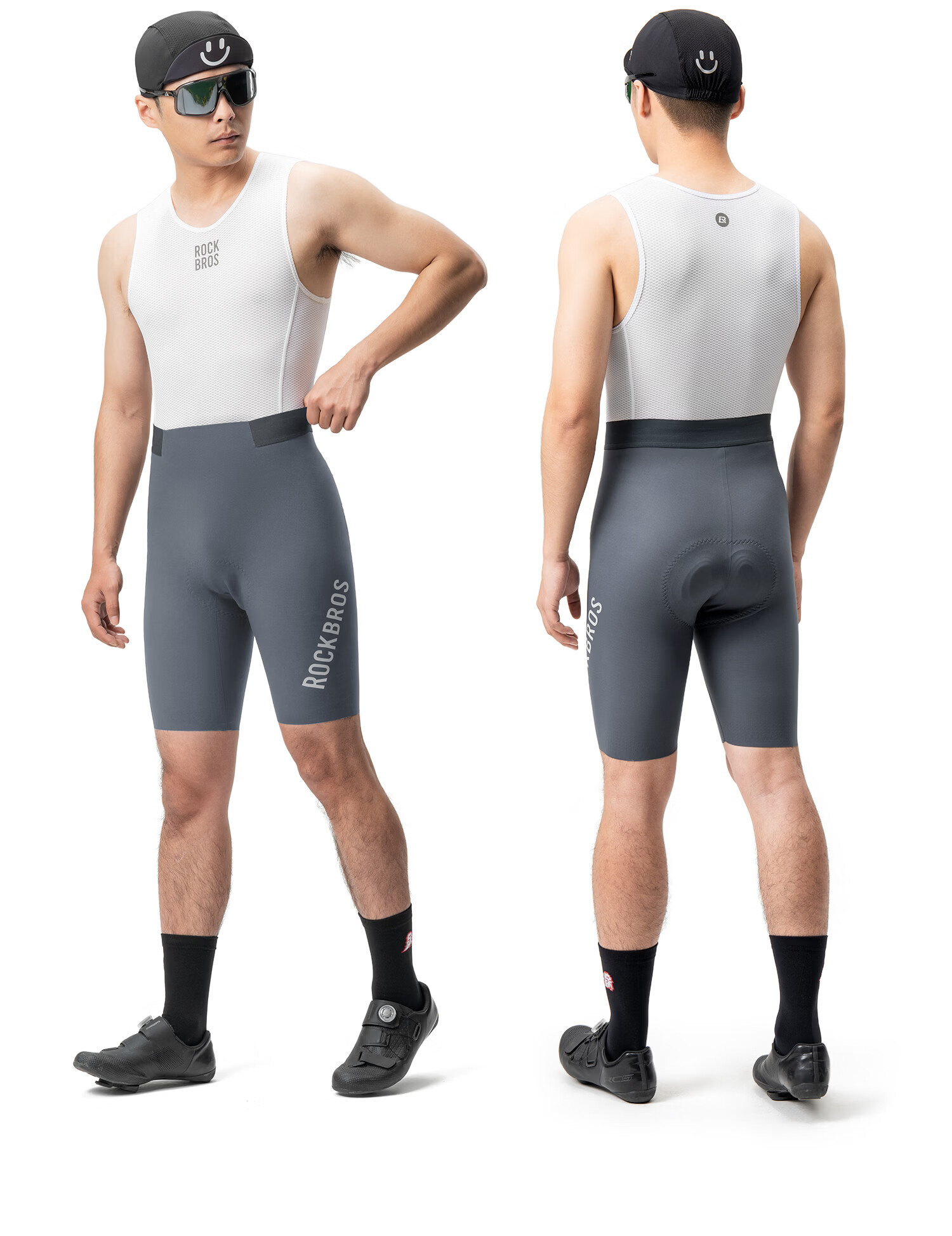 Rockbros Italy DOLOMITI Cycling Shorts Summer Mountain Road Bike Breathable Men's Black 17