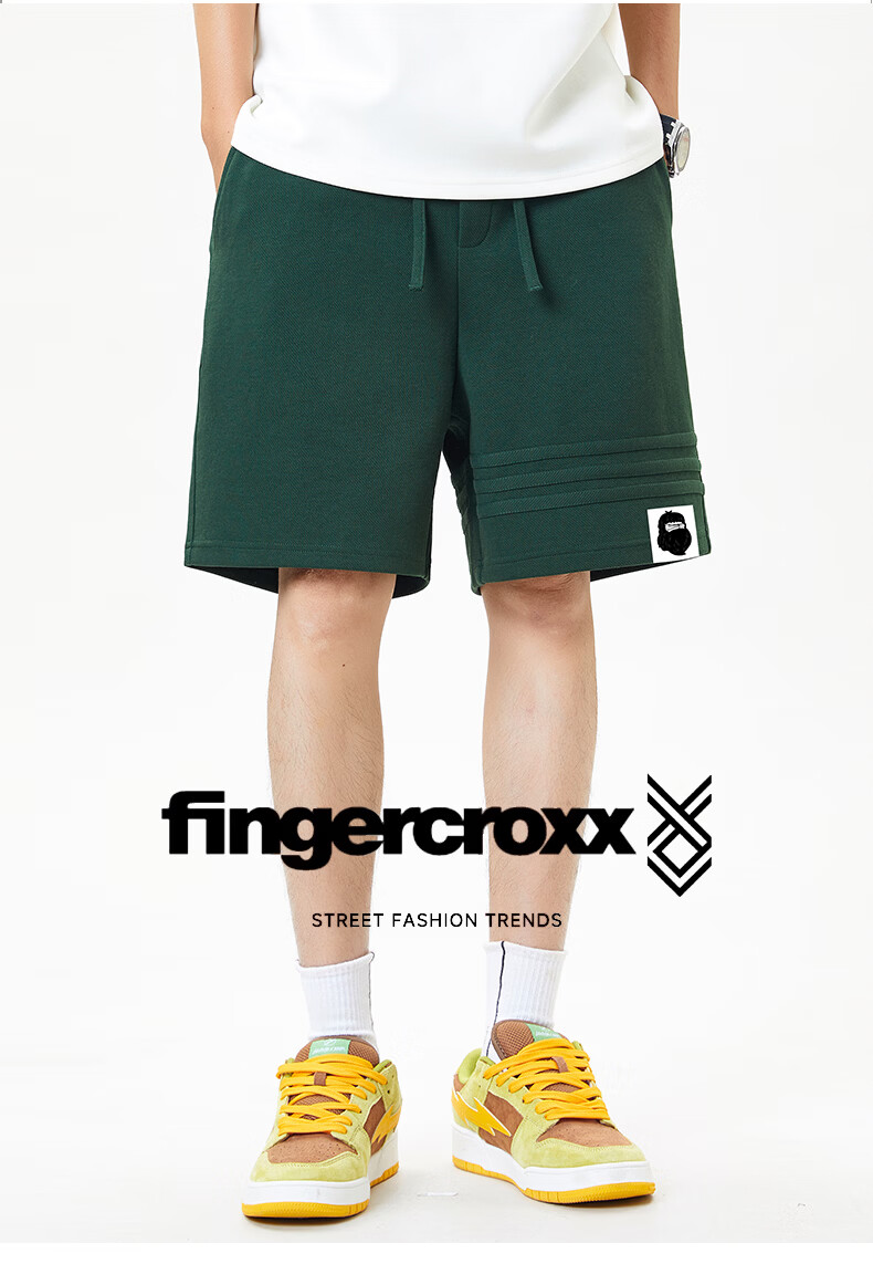 Fingercroxx IT Trendy Casual Sports Shorts Men Summer Lightweight Loose Fit Five-Point Pants Pink S 2