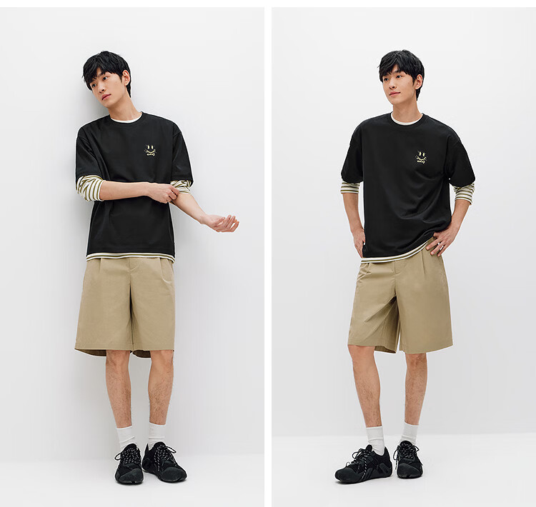 Semir Wang Anyu Mall Editionemoji™ Collaboration Men's Short Sleeve T-Shirt Summer 2026 Base Shirt 101326100208 24