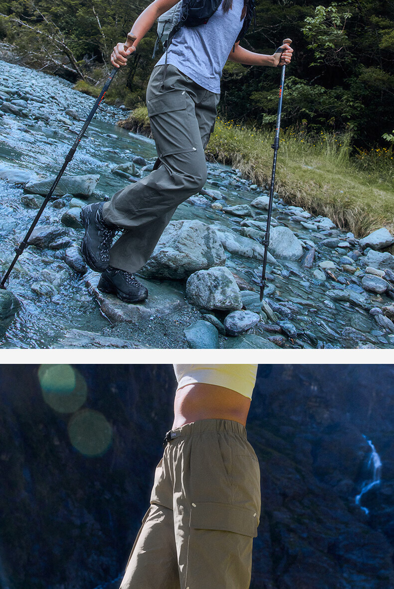 BEIN SPACE Four Seasons Outdoor Breathable Durable Hiking Pants Work Pants Long Pants A032 Night Sky Black (Women's) M 30