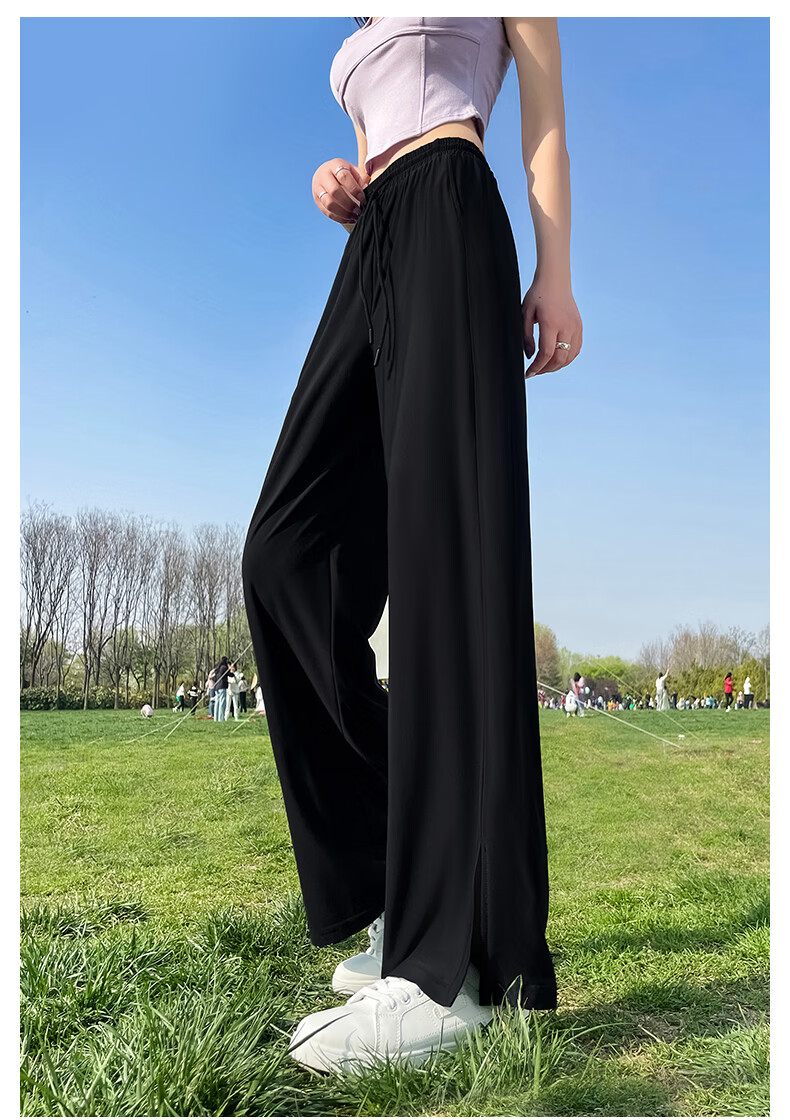 MINISO Women's Sunscreen Pants 2026 New Summer Lightweight Breathable Straight-Leg Sports Quick-Dry Ice Silk Cooling Pants 22