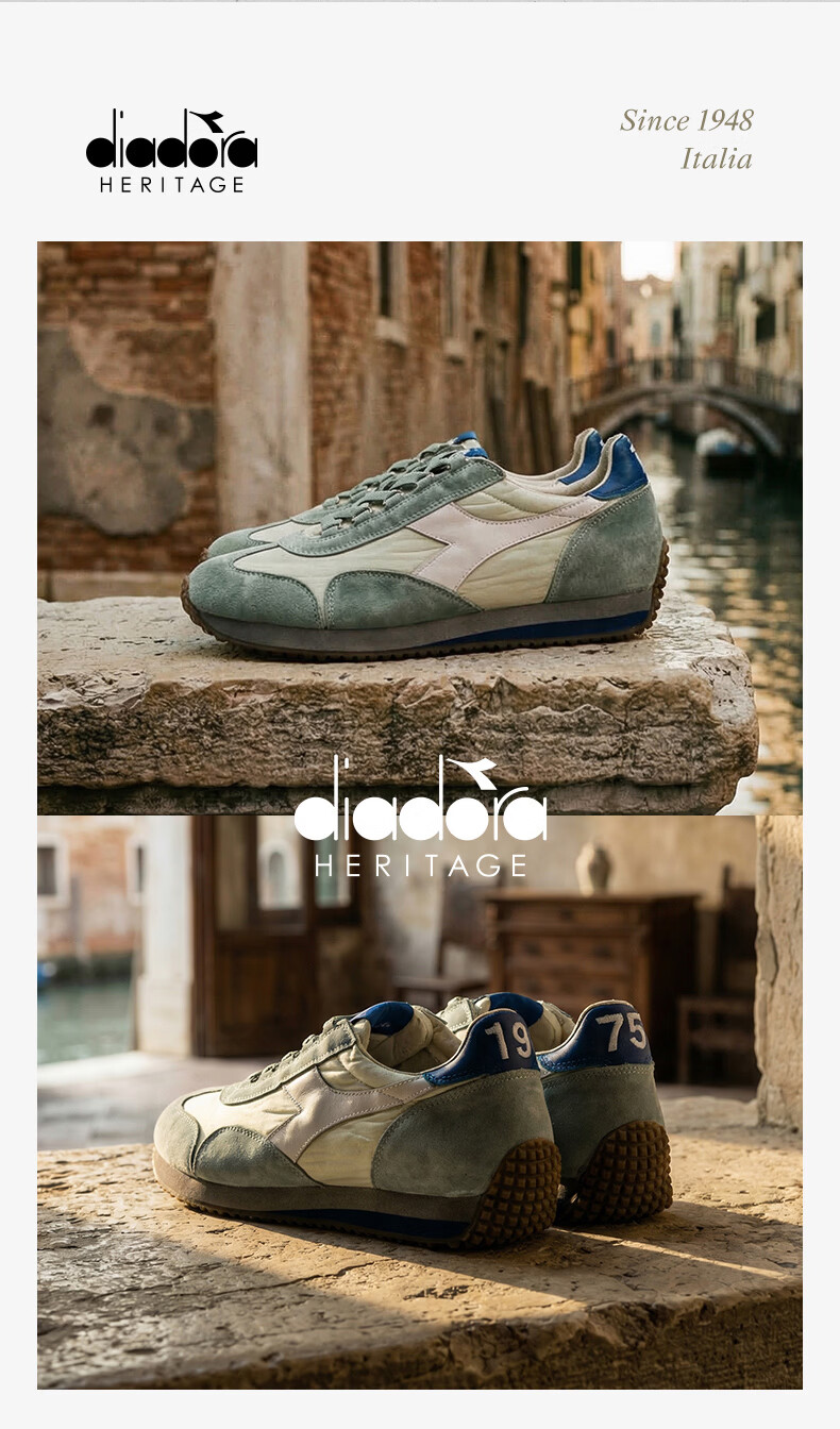 Diadora EQUIPE CANVAS SW EVO Men's Casual Sneakers Dark Night Blue Size 41 8