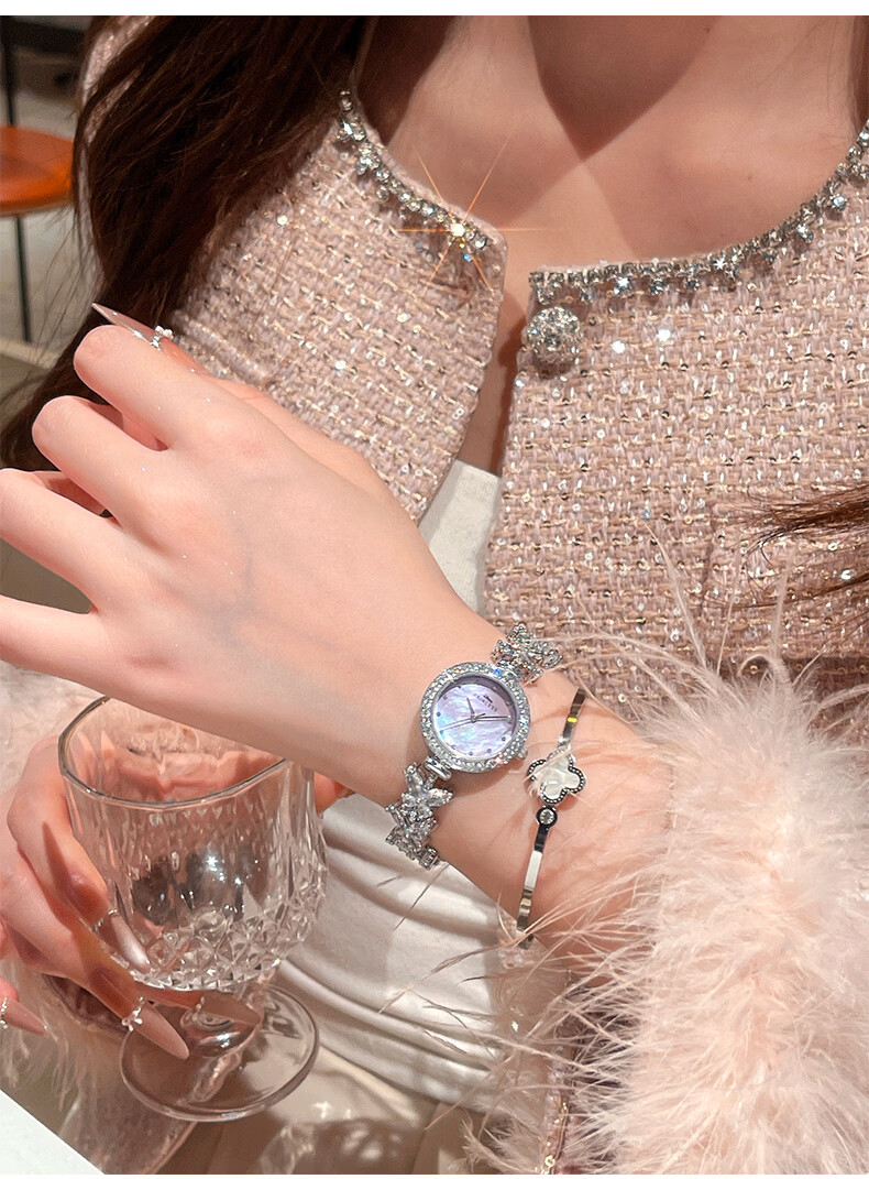 Disney Dream Butterfly Women's Watch 2026 New Quartz High-End Niche Bracelet Watch Birthday Gift for Girlfriend 17