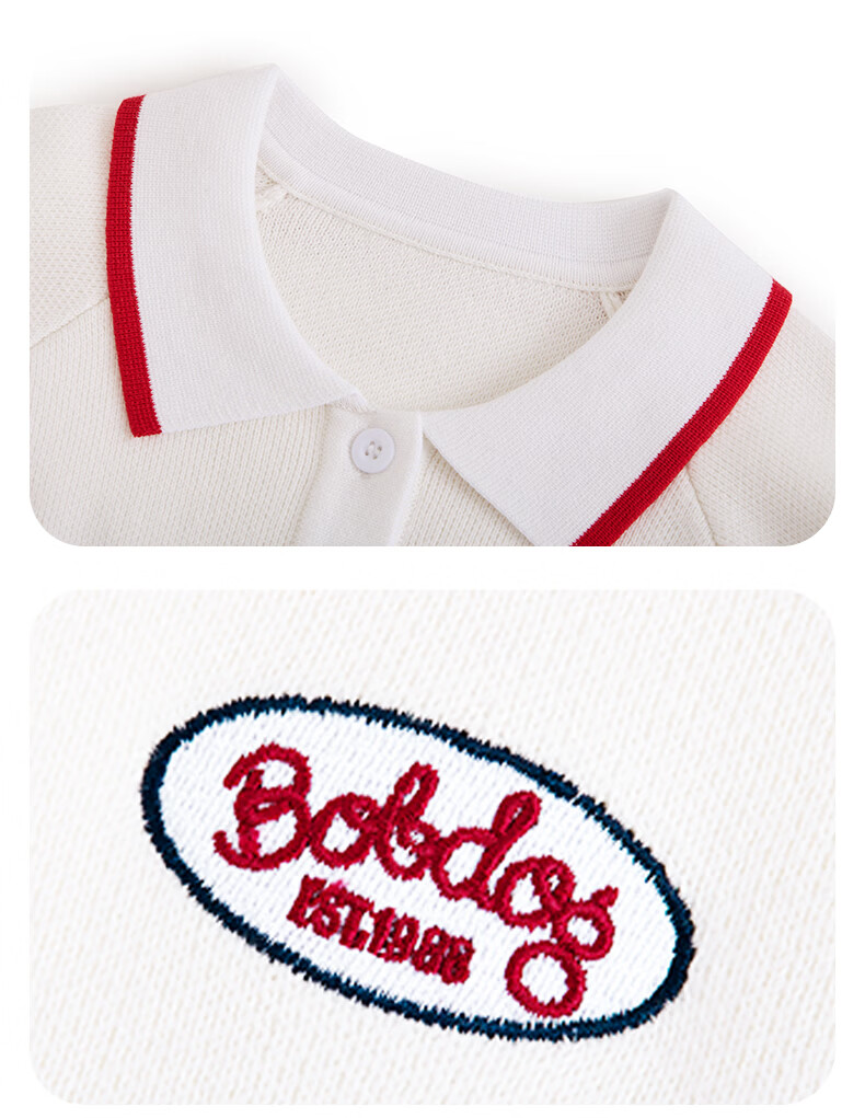 BOBDOG Kids Cardigan Sweater Spring and Autumn New Warm Round Neck Knitwear Boys Girls Versatile Base Layer Knit Sweater 14