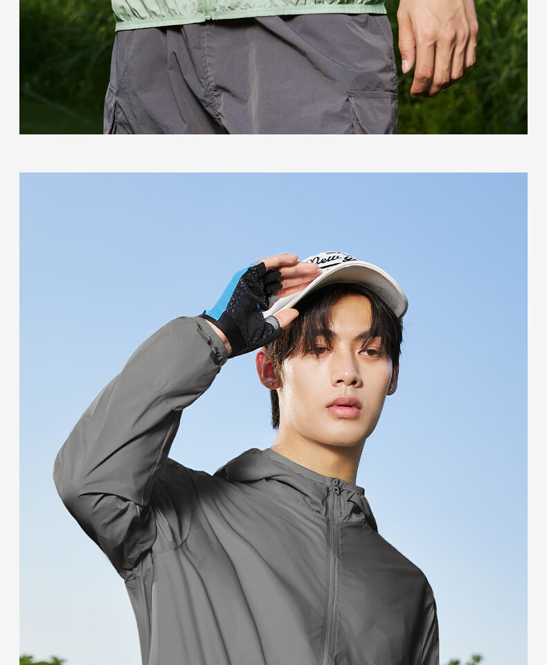 JEEP Men's Outdoor Cycling Sun Protection Jacket Summer Lightweight Cooling Quick-Dry UV Protection Coat Z White M 20