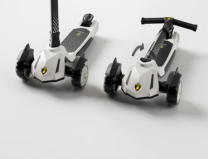 Feige Large Kids Scooter for Ages 3-6-12-14, Youth Student Commuter Scooter, Boys and Girls Anti-Tip Kick Scooter Gray 8