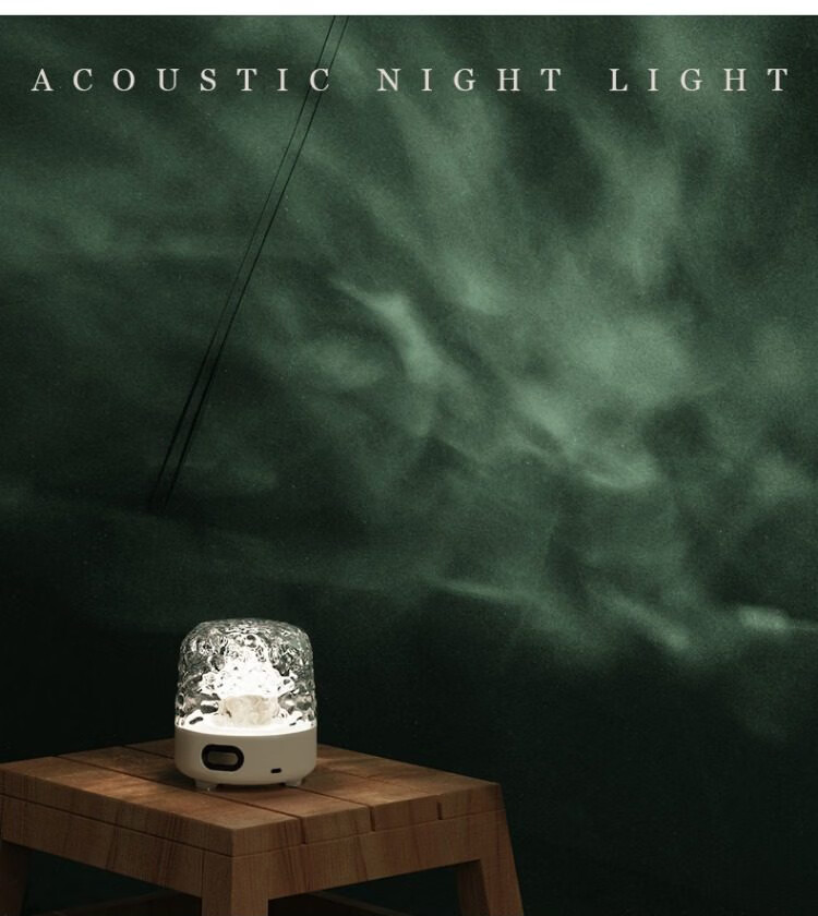 Shangjia Yalang New Bluetooth Speaker Water Ripple Starry Sky Projection Ambient Light Bedroom Bedside Night Light Women's Day Gift 15