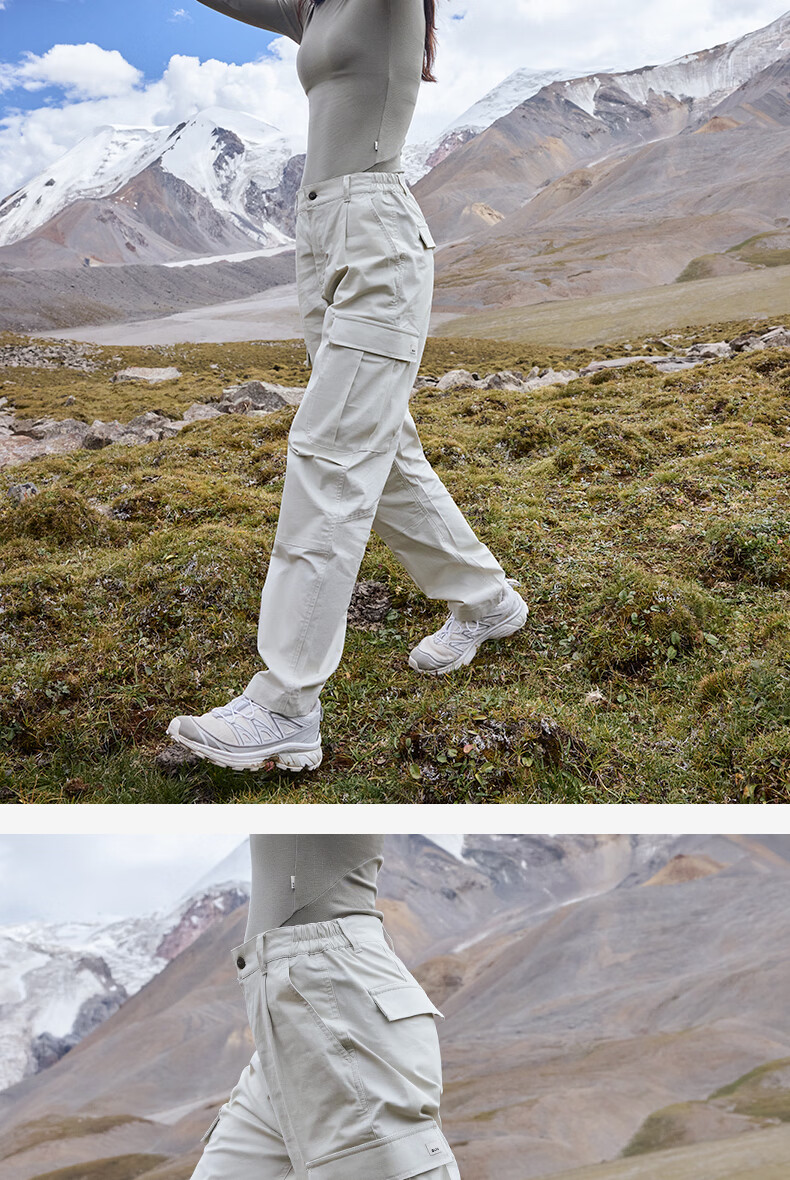 BEIN SPACE Four Seasons Outdoor Camping Unisex Cycling Work Pants Hiking Trousers S058 Sea Salt White (Women's) S 14