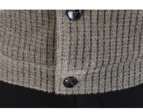 皮尔卡丹秋冬季男士水豹绒夹克翻领加绒潮流加厚短款风衣男装青年毛呢