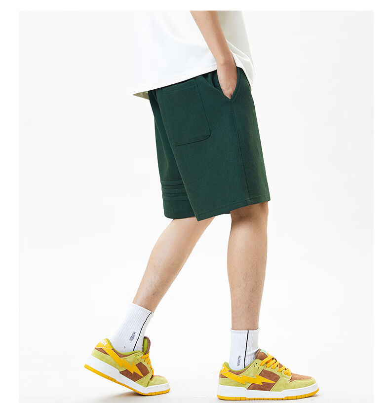 Fingercroxx IT Trendy Casual Sports Shorts Men Summer Lightweight Loose Fit Five-Point Pants Pink S 22