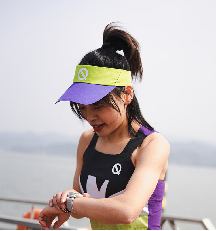 QINKUNG Running Visor Cap Black 14