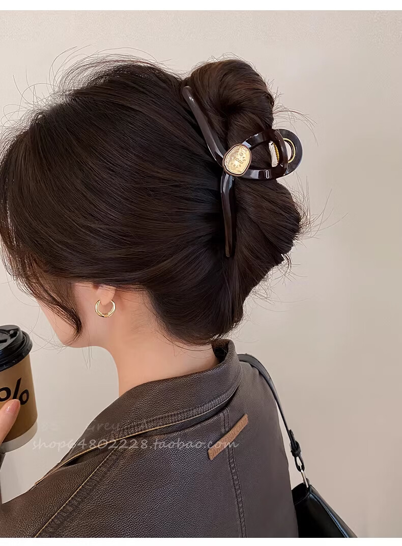 Jinglei Fashion French Hair Clip for Women, Back of Head Claw Clip, Shark Clip, Premium Hair Claw, Hair Accessory 8