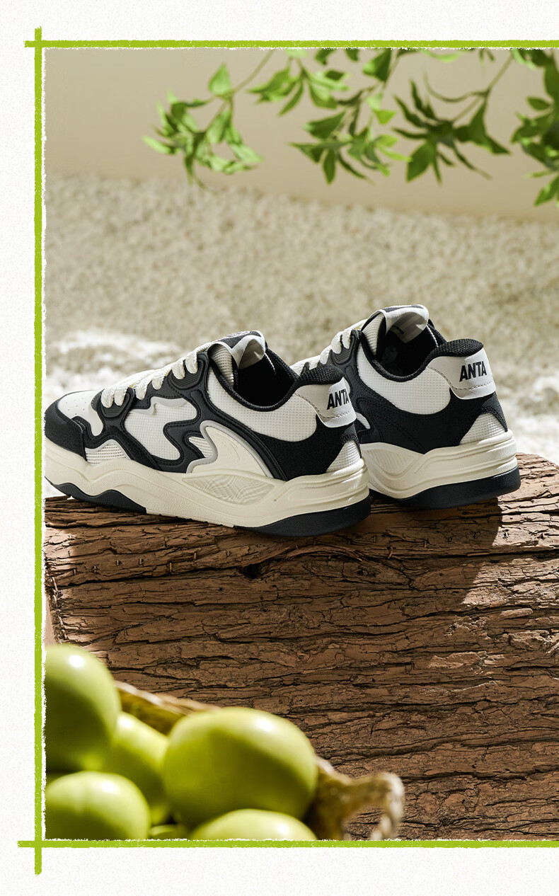 ANTA Flame [Wang Yibo's Choice] | Trendy Low-Top Sneakers for Men, Versatile Simple White Shoes Sports Shoes 9