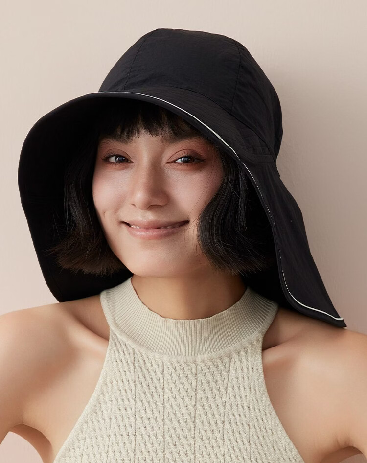 Lagur Summer Casual Extended Sunshade Fisherman Hat UPF100+ Neck Protection Ultra-Thin Breathable Quick-Dry Hat Summer 13