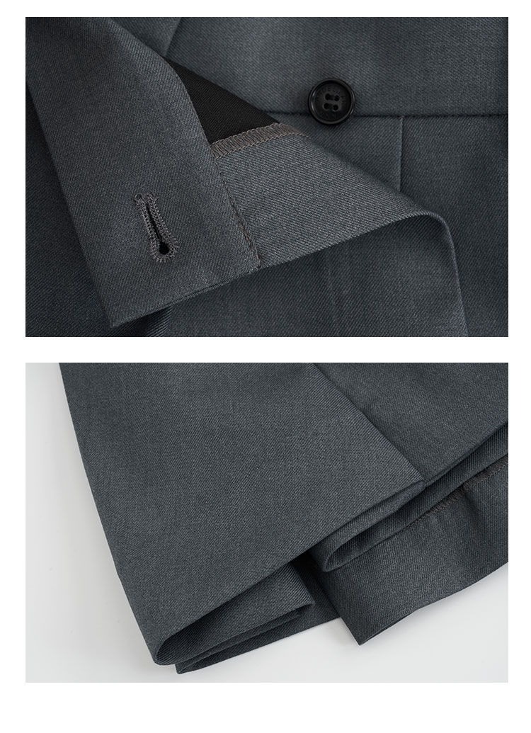 ANN ANDELMAN Irregular Pleated Blazer Skirt Pleated A-Line Mini Skirt Gray XS (Zhao Jinmai Style) 17